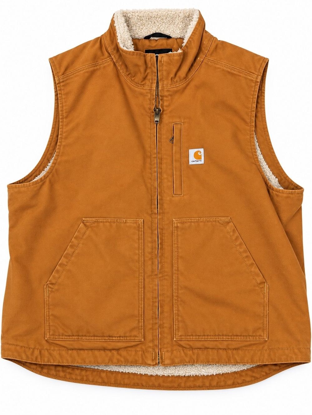 Carhartt Men's Caramel Sherpa-Lined Work Vest